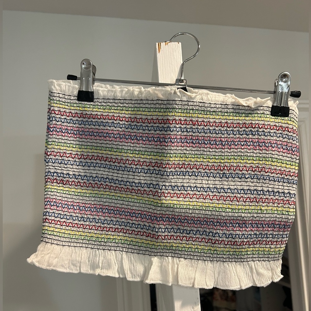 Tube top, cropped, beach top, colorful, worn only once in perfect condition